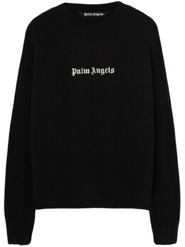 Palm Angels: Свитер с вышивкой 