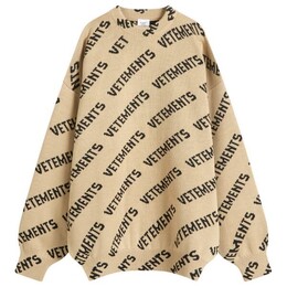 Vetements: Коричневый свитер 