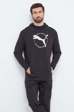 PUMA: Чёрная толстовка 