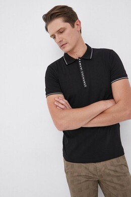 Armani Exchange: Чёрная рубашка 