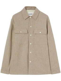 Jil Sander: Рубашка из фланели 