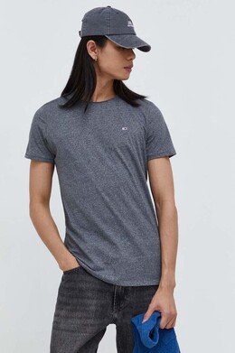 Tommy Jeans: Серая футболка 