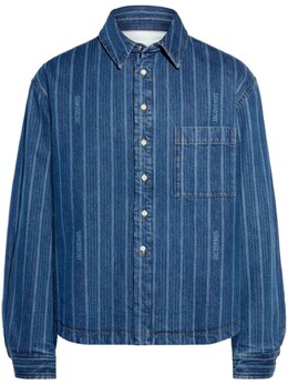 Jacquemus: Синяя рубашка  La Chemise Boulanger