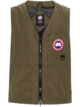 Canada Goose: Зелёный жилет 