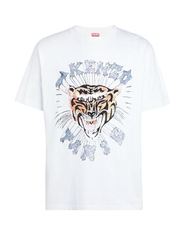 Kenzo: Белая футболка 