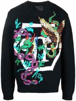 Philipp Plein: Чёрный свитер 