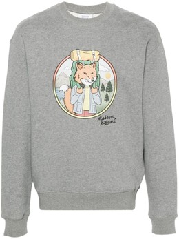 Maison Kitsuné: Толстовка с принтом 