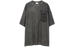 Burberry: Серая футболка 