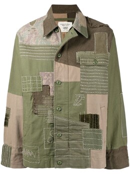Maharishi: Рубашка в стиле пэчворк 