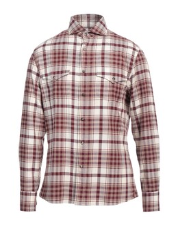 Brunello Cucinelli: Бордовая рубашка 