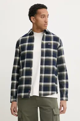 Tommy Jeans: Тёмная рубашка 