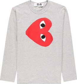 Comme Des Garçons Play: Футболка  Heart с длинным рукавом