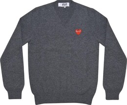 Comme Des Garçons Play: Свитер  Heart с v-образным вырезом