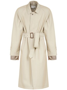 Maison Margiela: Плащ с поясом 