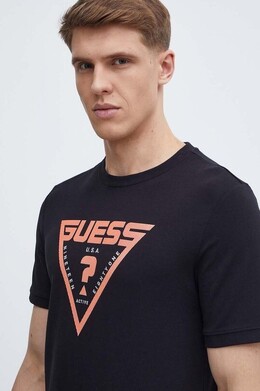 GUESS: Чёрная футболка 