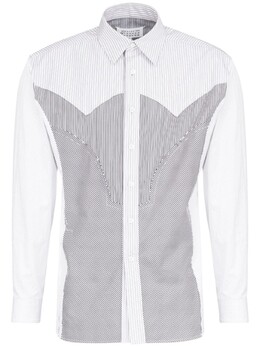 Maison Margiela: Рубашка в полоску 