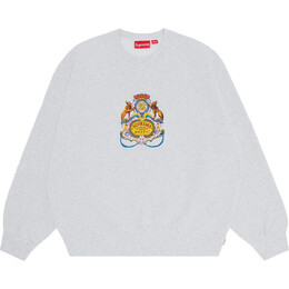 Supreme: Серый свитер  Crest