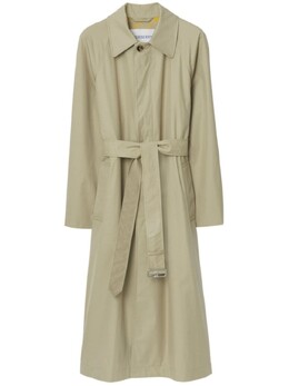 Burberry: Плащ с поясом 