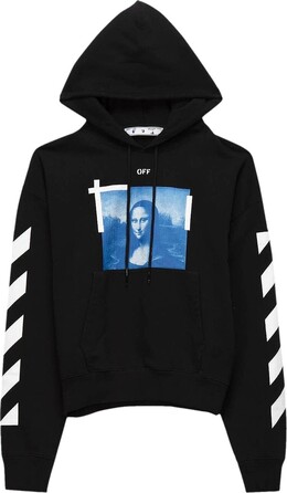 Off-White: Голубая толстовка  Monalisa Over