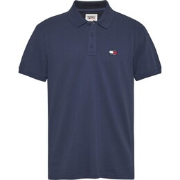 Tommy Jeans: Синее поло 