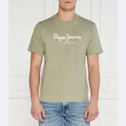 Pepe Jeans London: Футболка цвета хаки 