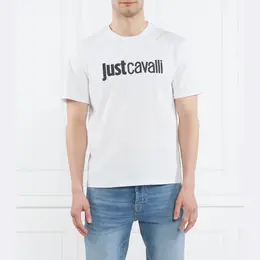 Just Cavalli: Белая футболка 