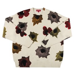 Supreme: Белый свитер 