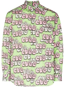 Comme des Garçons: Рубашка с принтом 