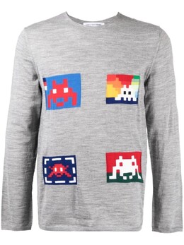 Comme des Garçons: Рубашка с принтом 