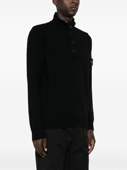 Stone Island: Чёрный свитер 