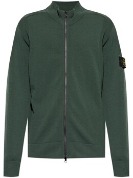 Stone Island: Зелёный кардиган 