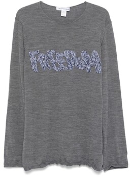 Comme des Garçons: Рубашка с вышивкой 