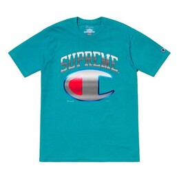 Supreme: Зелёная футболка  Champion