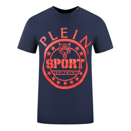 Plein Sport: Синяя футболка 
