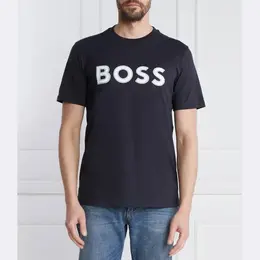 BOSS: Синяя футболка 