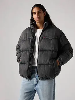 Levi's: Тёмный пуховик 