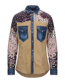 Dsquared2: Бежевая рубашка 