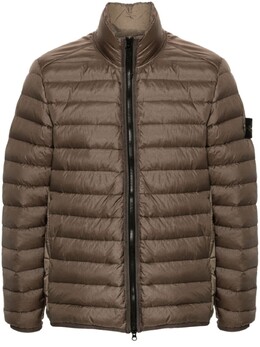 Stone Island: Коричневый пуховик 