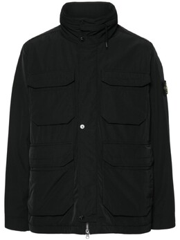 Stone Island: Чёрный пуховик 