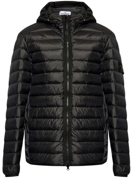 Stone Island: Пуховик с капюшоном 
