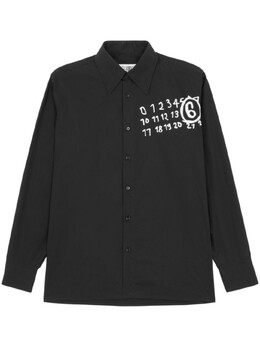 MM6 Maison Margiela: Чёрная рубашка 