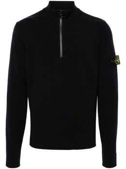 Stone Island: Синий свитер 