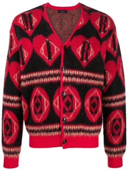 Amiri: Красный кардиган 