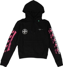 Off-White: Толстовка  Arrow с капюшоном