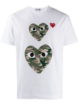 Comme Des Garçons Play: Футболка с принтом 