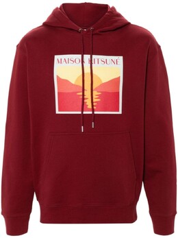 Maison Kitsuné: Красная толстовка 