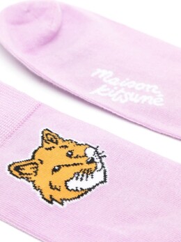 Maison Kitsuné: Фиолетовые носки 