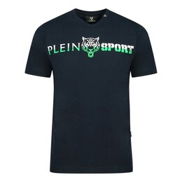 Plein Sport: Футболка с разрезом 