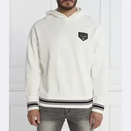 Armani Exchange: Белая толстовка 