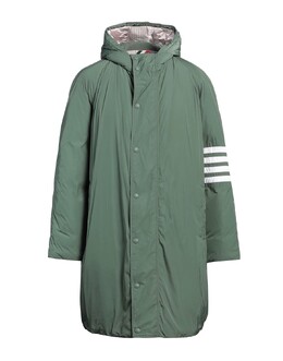 Thom Browne: Зелёный пуховик 